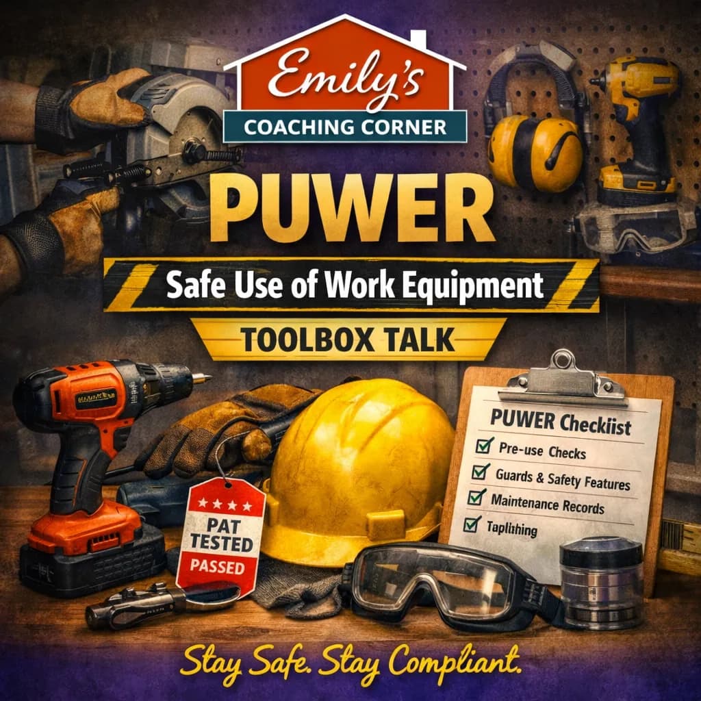 PUWER: Safe Use of Work Equipment